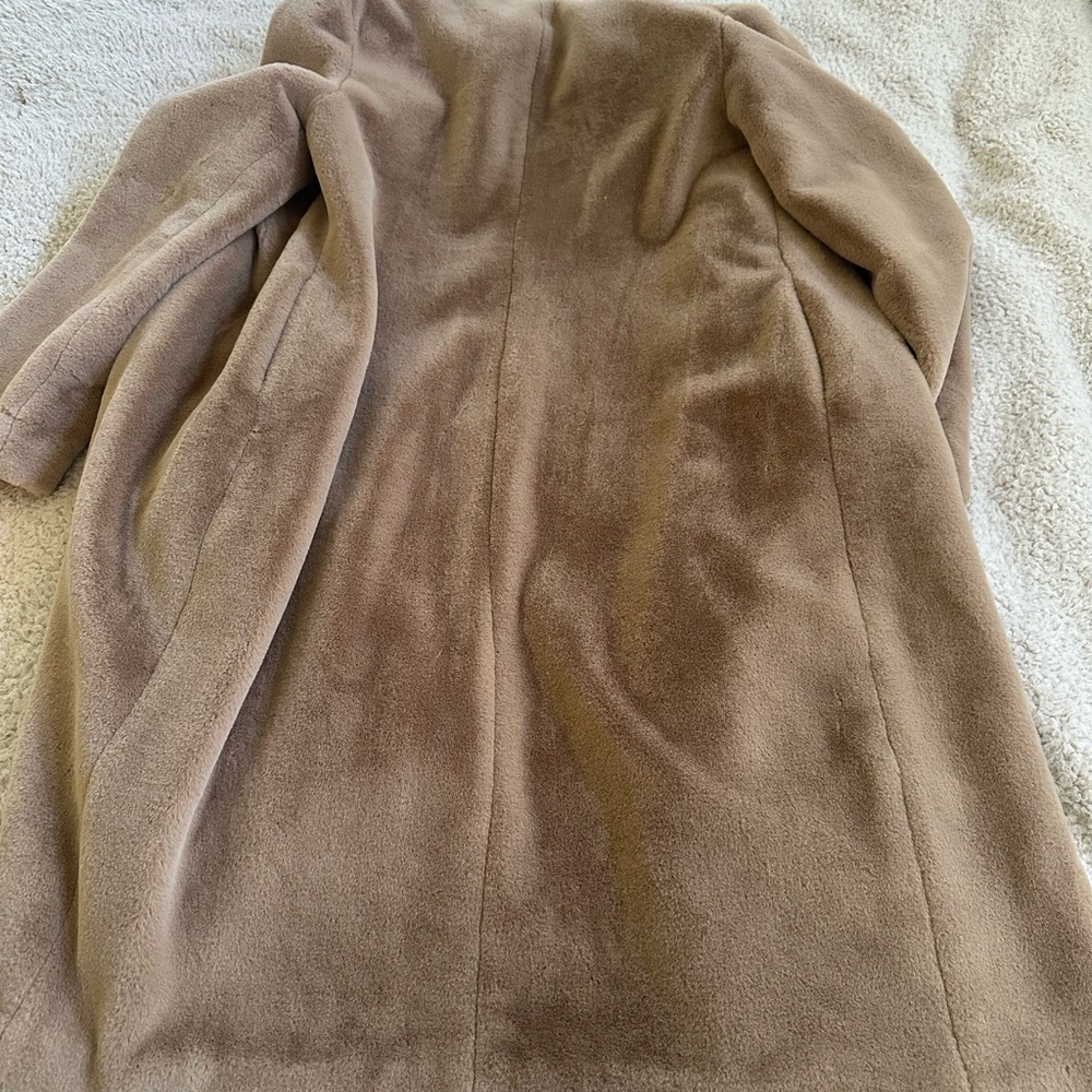 Reformation Hank Teddy Tan Double-Breasted Coat - Picture 4 of 7